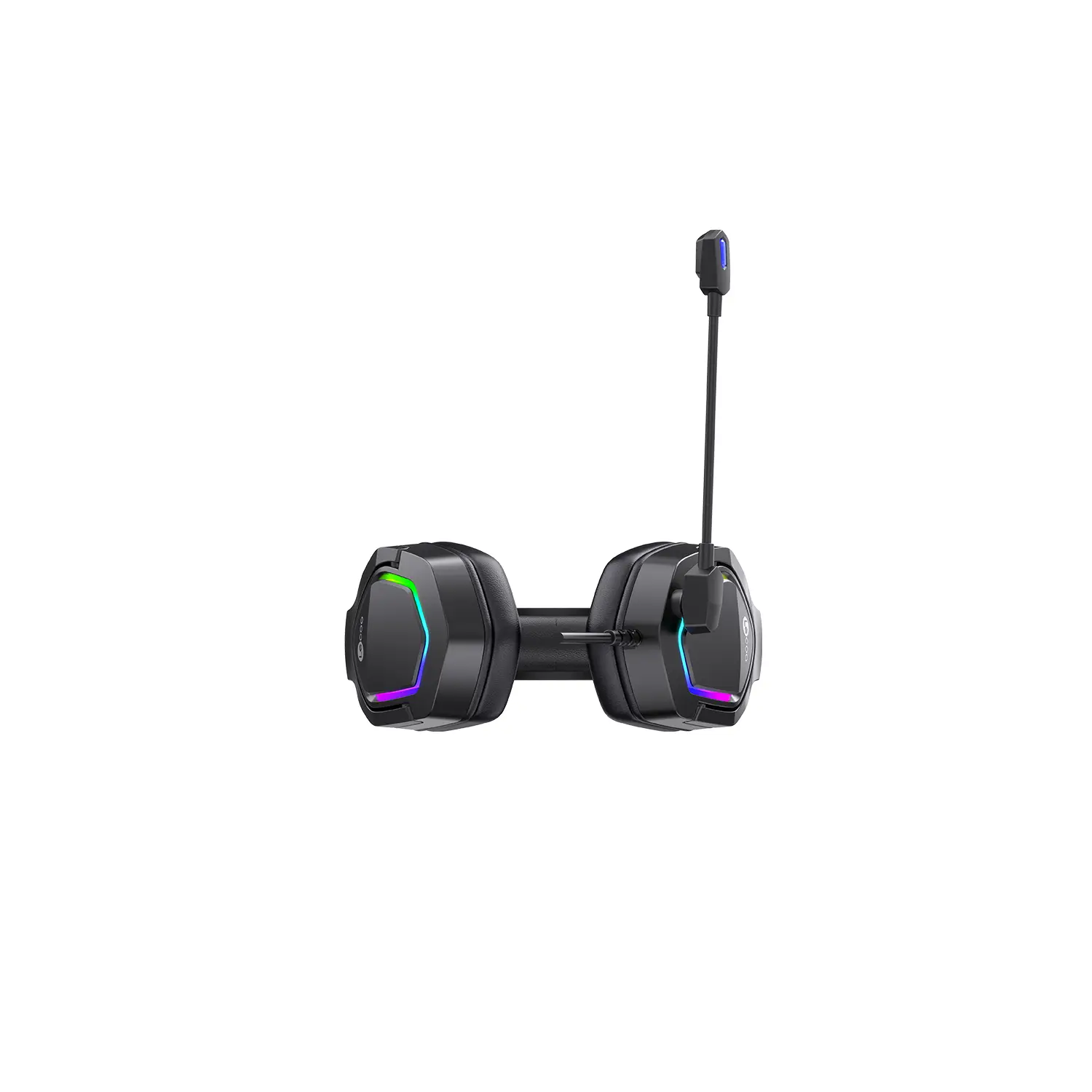 Lecoo HT403 3.5mm Jack + USB Kablolu Kulak Üstü RGB Aydınlatmalı Gaming Kulaklık Siyah - Image 9