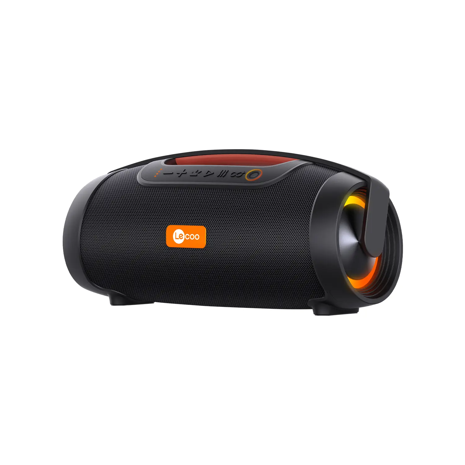 Lecoo DS151 40W Kablosuz Bluetooth 5.0 RGB TWS Boombox Stereo Taşınabilir Hoparlör Siyah