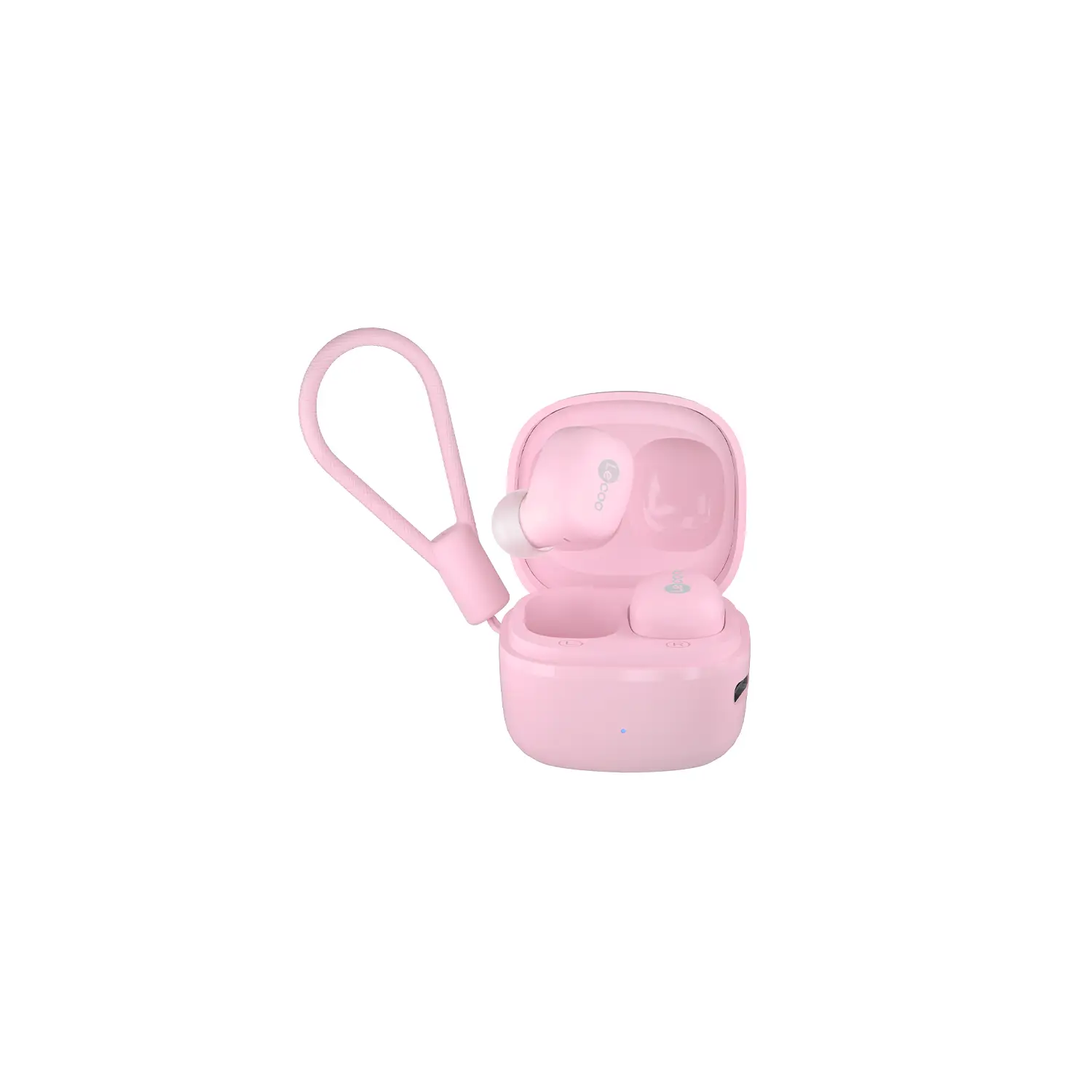 Lecoo EW300 Bluetooth 5.3 TWS Kablosuz Kulak İçi Kulaklık Pembe