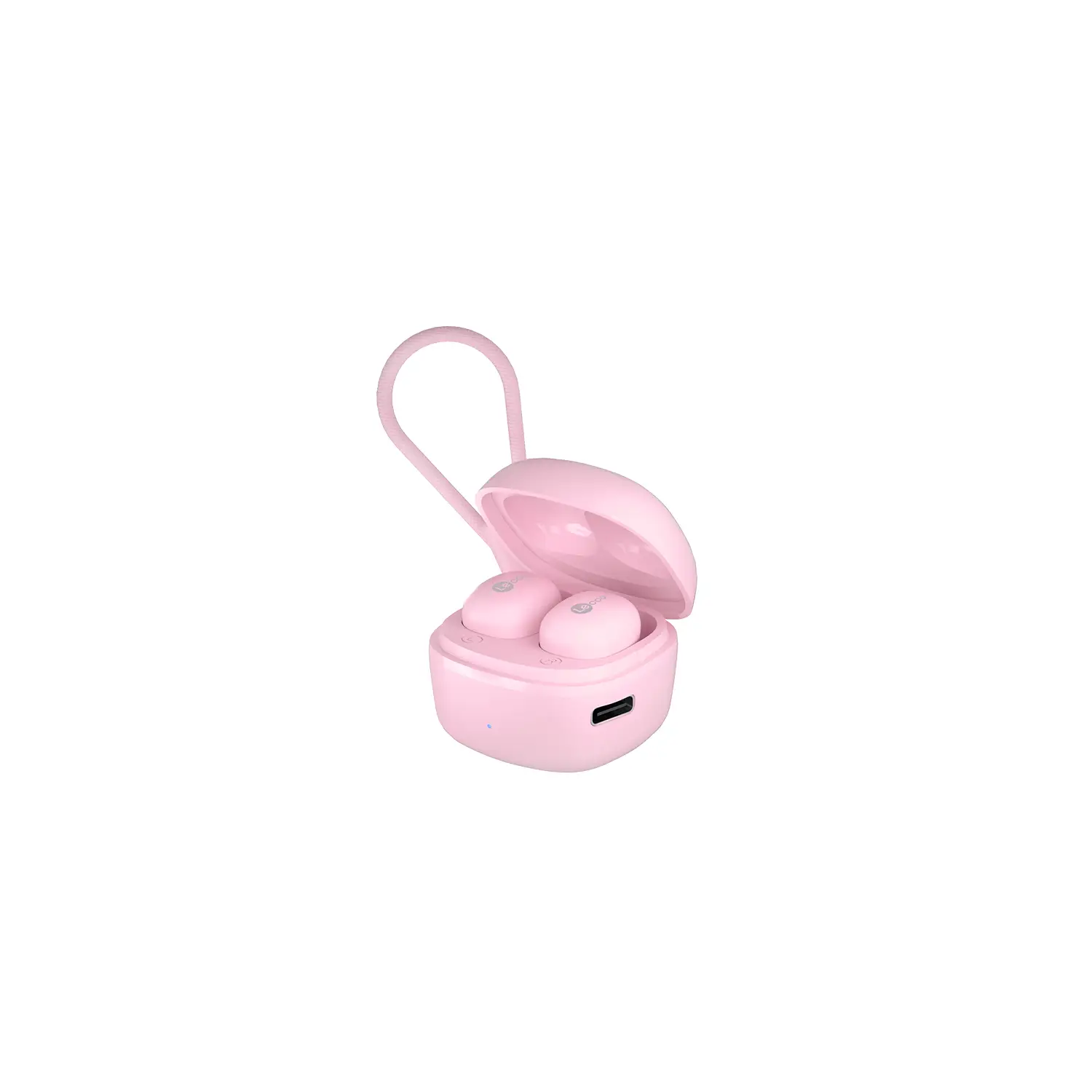 Lecoo EW300 Bluetooth 5.3 TWS Kablosuz Kulak İçi Kulaklık Pembe - Image 2