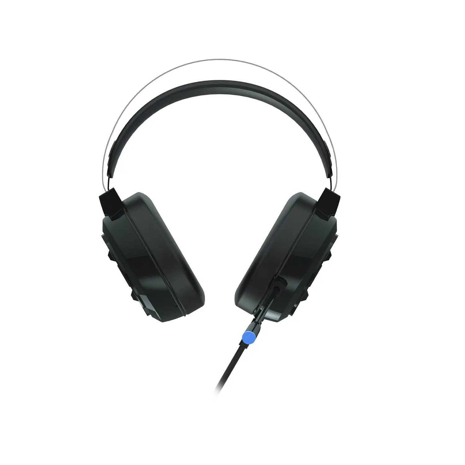 Lecoo HT401 Kablolu 3.5mm Jack + USB Kulak Üstü RGB LED Aydınlatmalı Gaming Kulaklık Siyah - Image 11