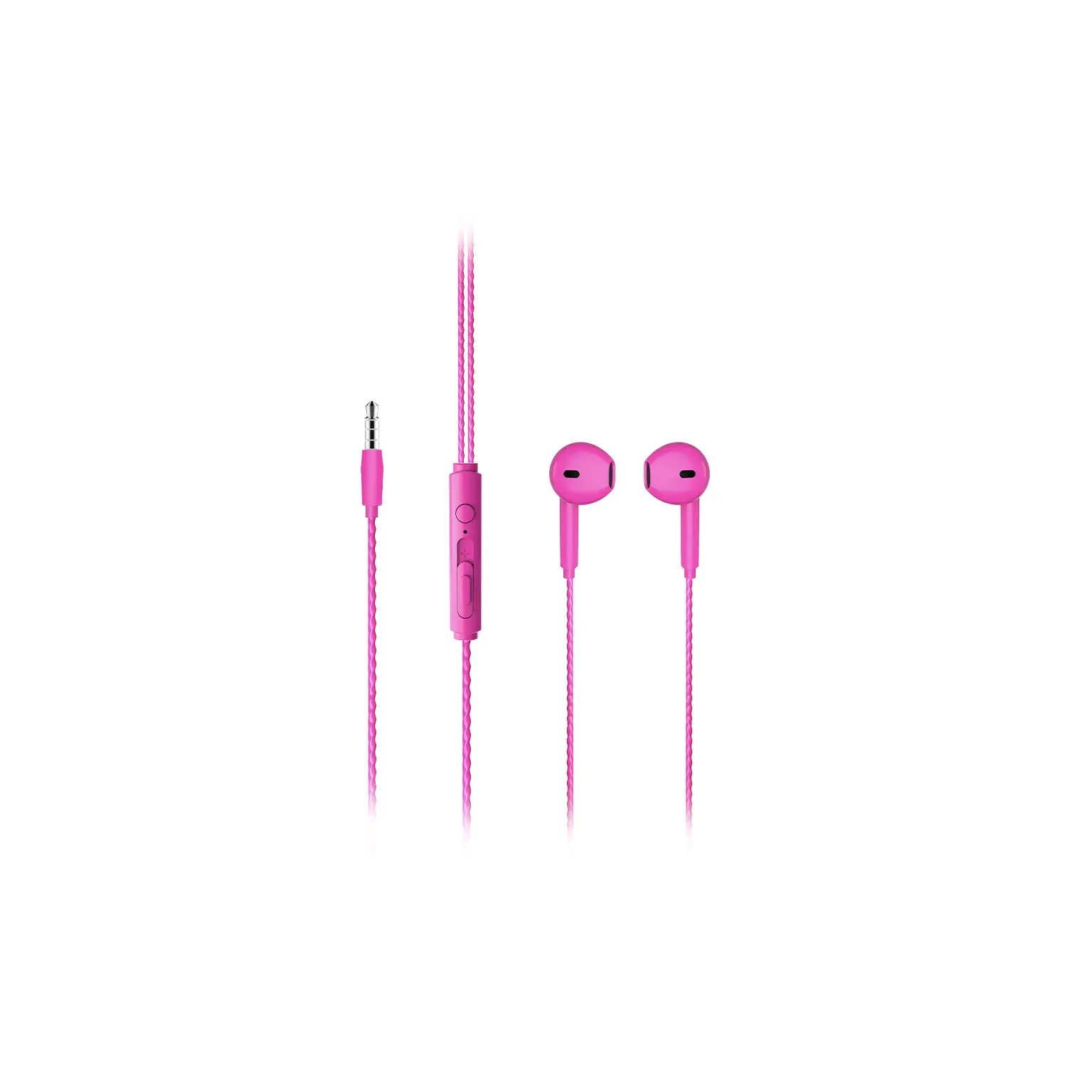 Lecoo EH104 Kablolu 3.5mm Jacklı Kulak İçi Mikrofonlu Kulaklık Pembe - Image 2