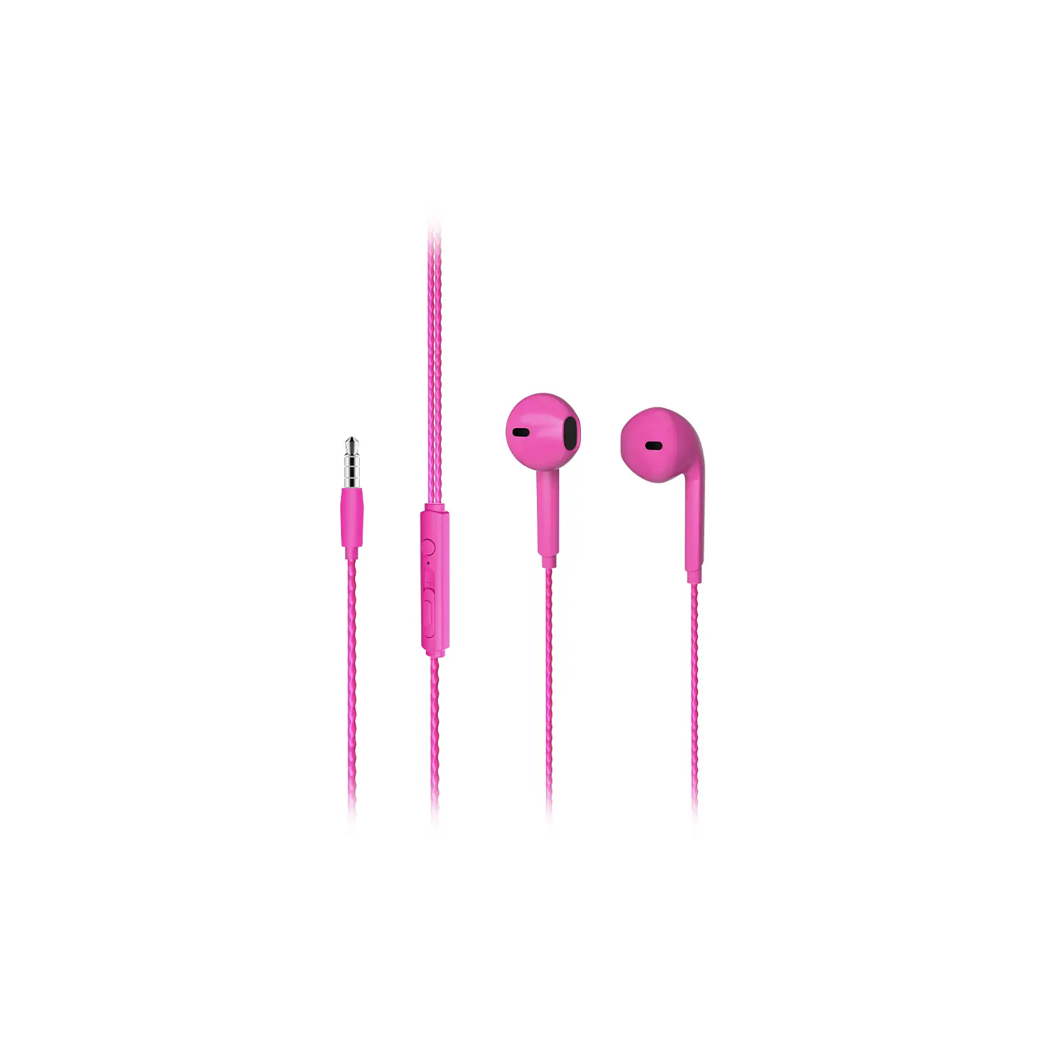 Lecoo EH104 Kablolu 3.5mm Jacklı Kulak İçi Mikrofonlu Kulaklık Pembe - Image 4