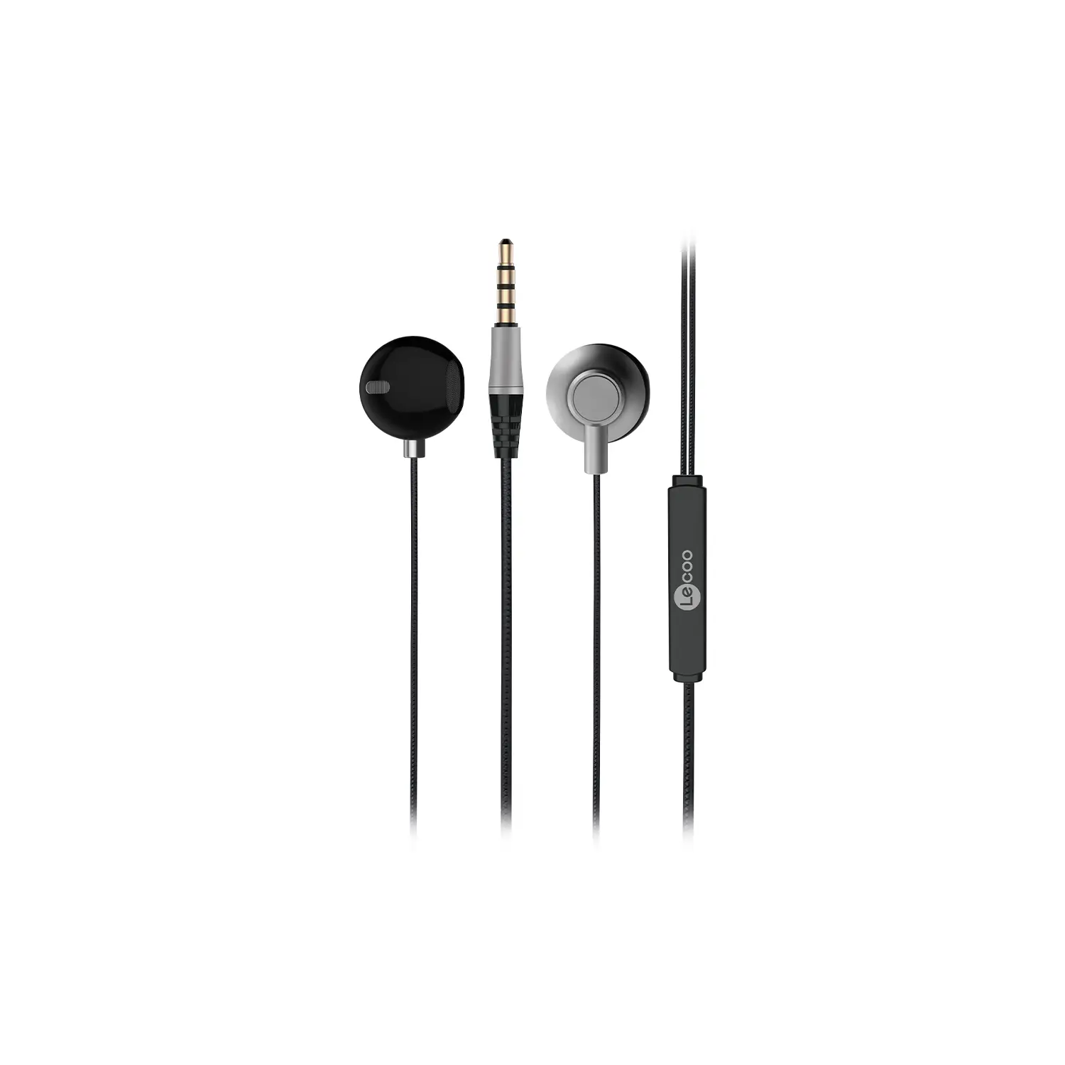 Lecoo EH101 Kablolu 3.5mm Jacklı Kulak İçi Mikrofonlu Kulaklık Siyah - Image 3