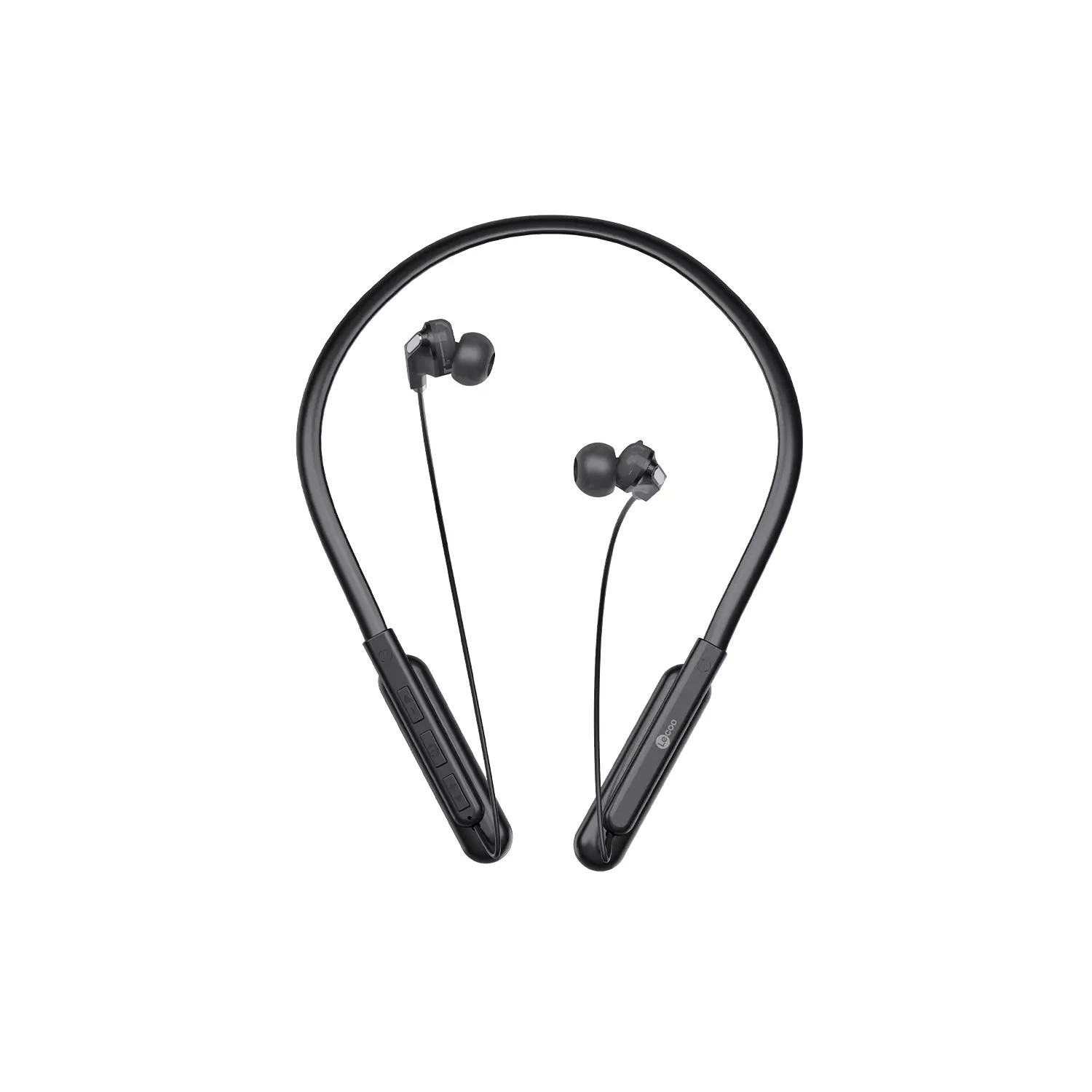 Lecoo ES202 Boyun Bantlı Kablosuz Bluetooth 5.0 Mikrofonlu Kulak İçi Kulaklık Siyah