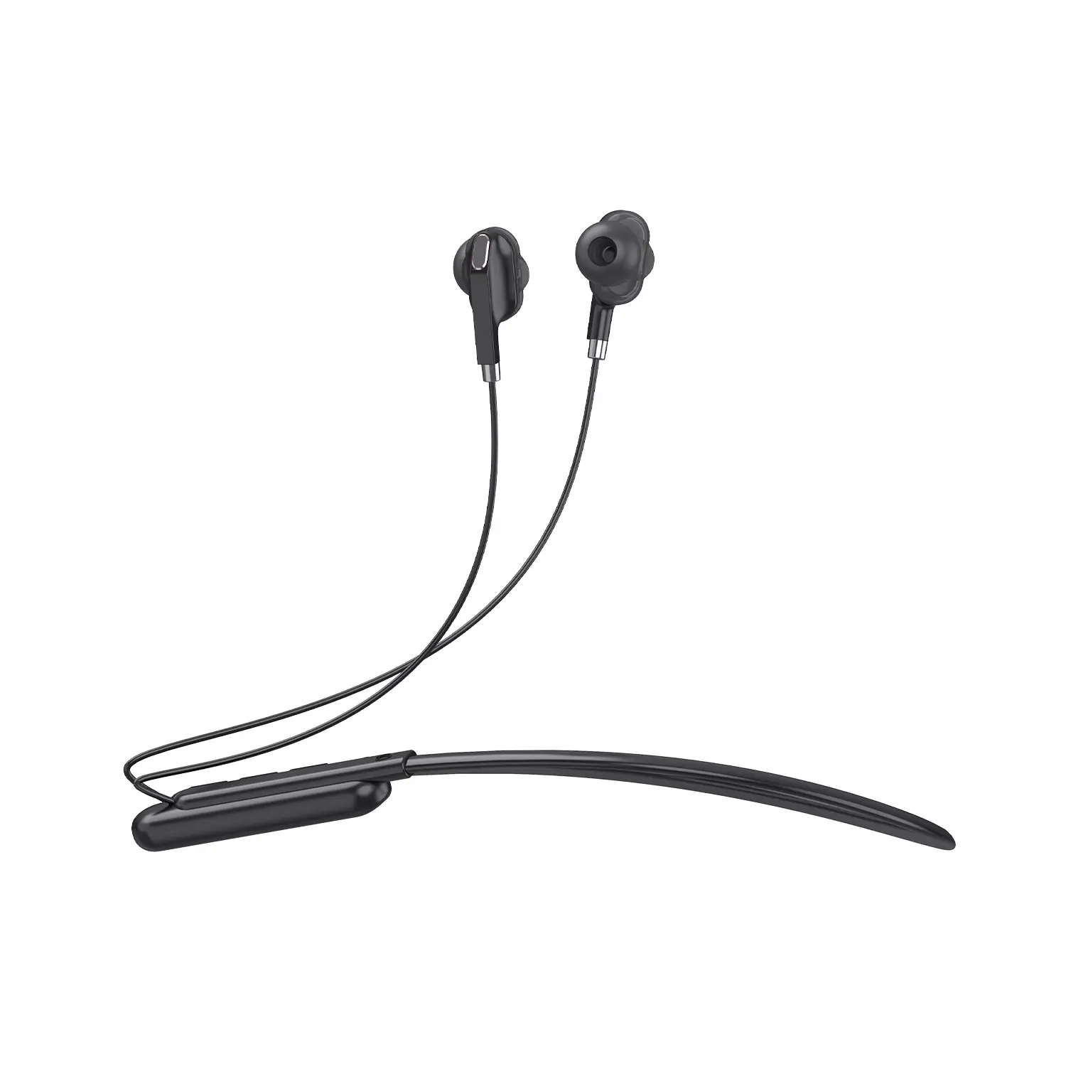Lecoo ES202 Boyun Bantlı Kablosuz Bluetooth 5.0 Mikrofonlu Kulak İçi Kulaklık Siyah - Image 2