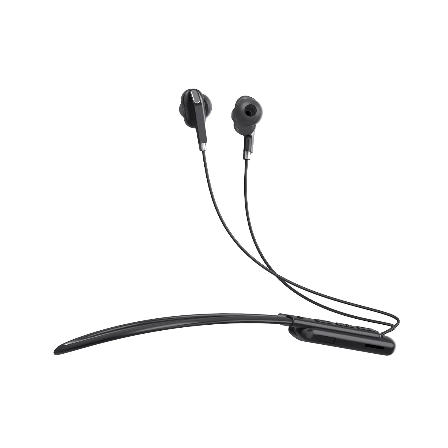 Lecoo ES202 Boyun Bantlı Kablosuz Bluetooth 5.0 Mikrofonlu Kulak İçi Kulaklık Siyah - Image 3