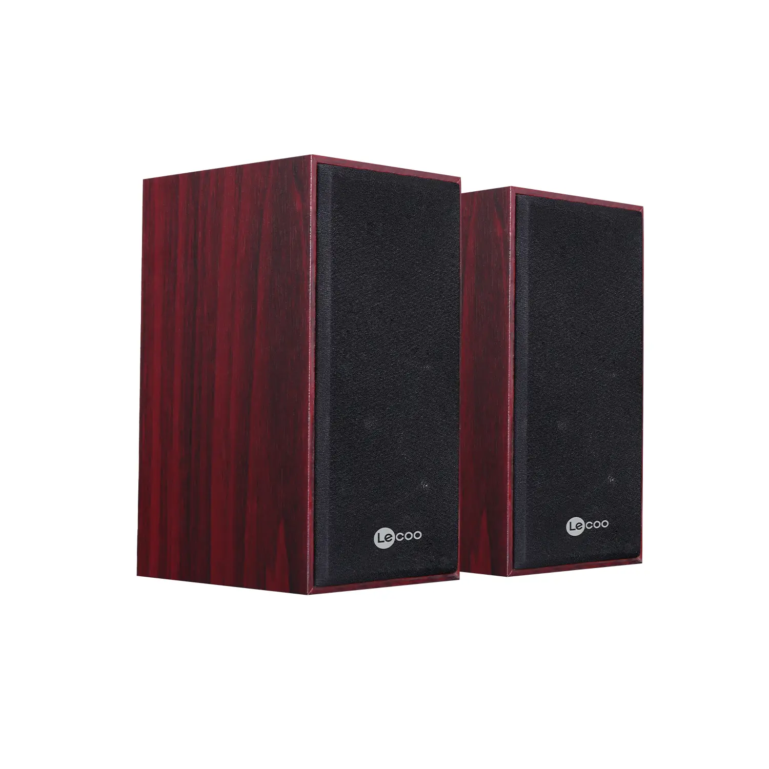 Lecoo DS105 Kablolu USB + 3.5mm Jack Girişli 6W Stereo Masaüstü Ahşap Hoparlör