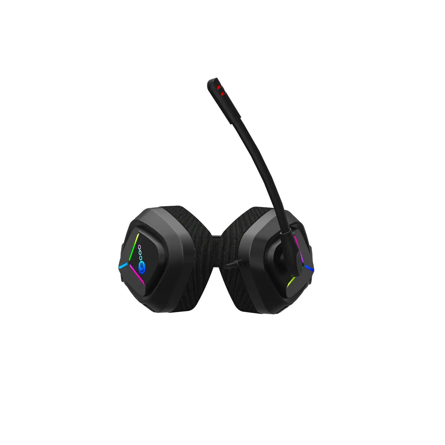 Lecoo HT406 3.5mm Jack + USB Kablolu RGB Aydınlatmalı Kulak Üstü Gaming Kulaklık Siyah - Image 7