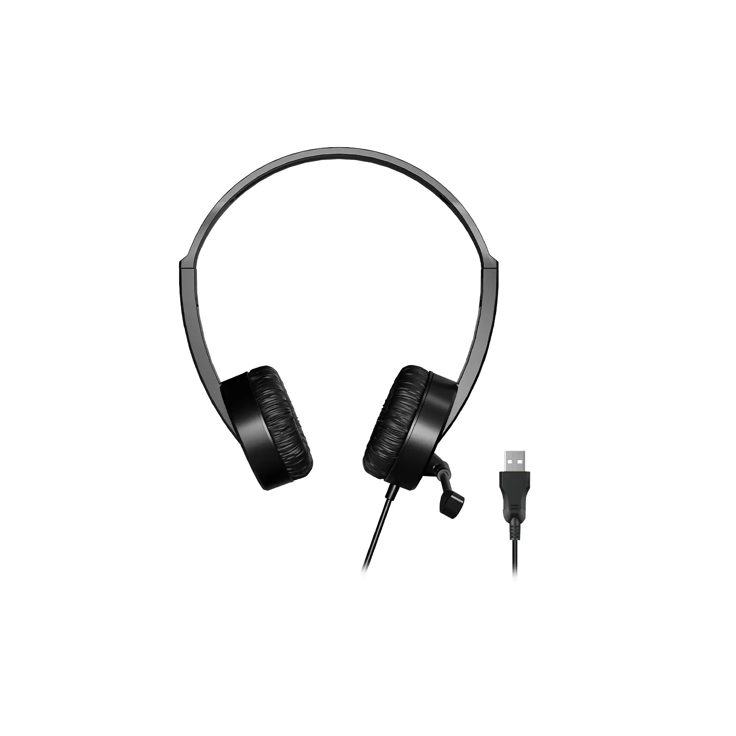 Lecoo HT106 USB Kablolu Mikrofonlu Kulak Üstü Kulaklık Siyah - Image 2
