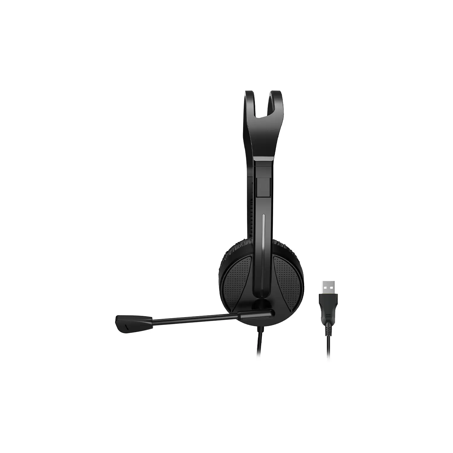 Lecoo HT106 USB Kablolu Mikrofonlu Kulak Üstü Kulaklık Siyah - Image 4