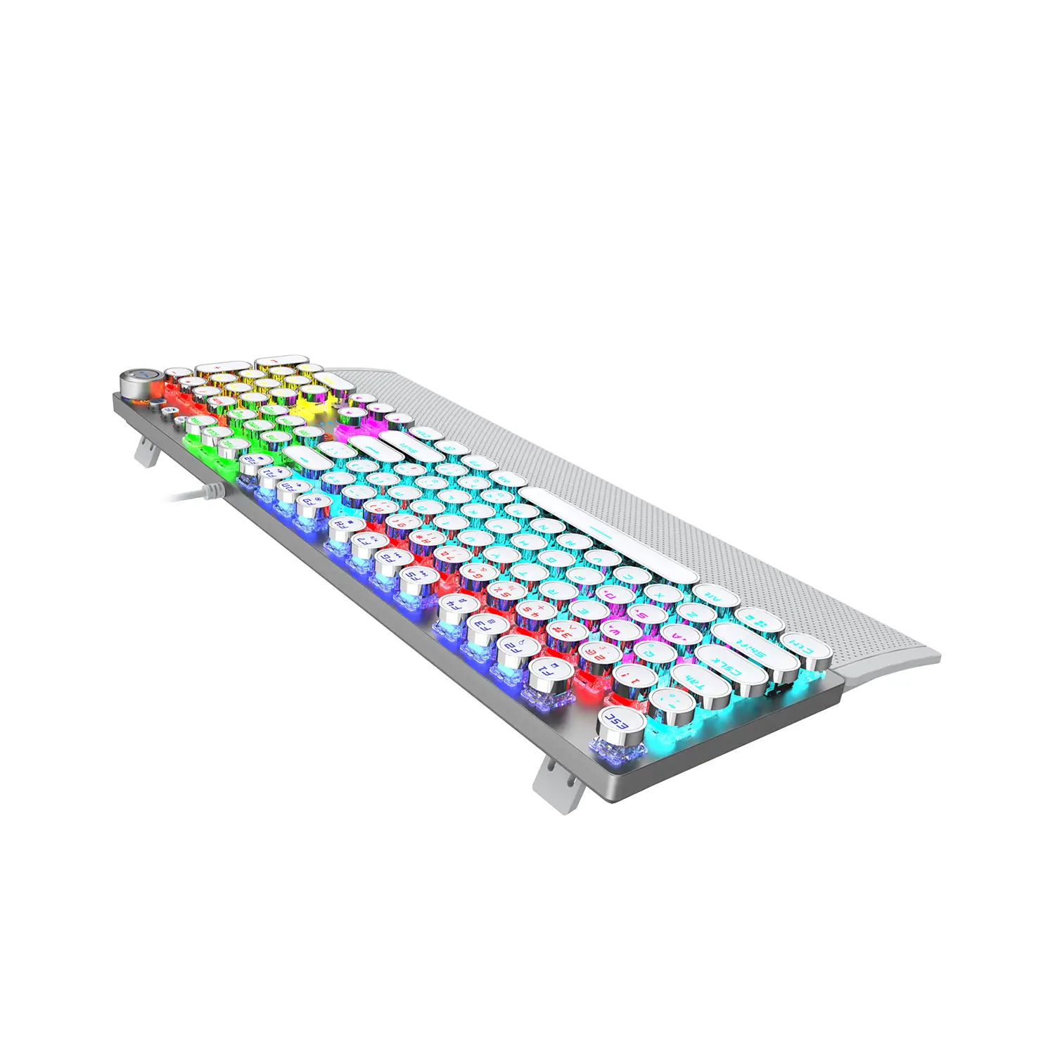 Lecoo KG1102 Kablolu Red Switch Makro Tuşlu RGB LED Aydınlatmalı Mekanik Gaming Türkçe Q Metalik Klavye - Image 4