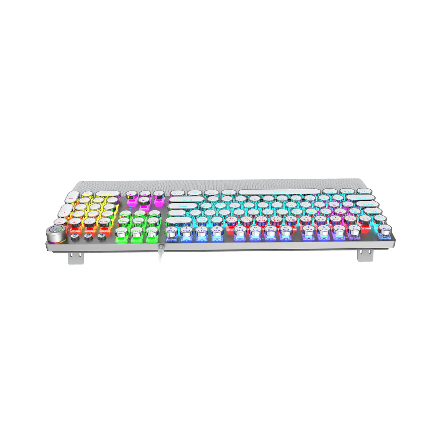 Lecoo KG1102 Kablolu Red Switch Makro Tuşlu RGB LED Aydınlatmalı Mekanik Gaming Türkçe Q Metalik Klavye - Image 5