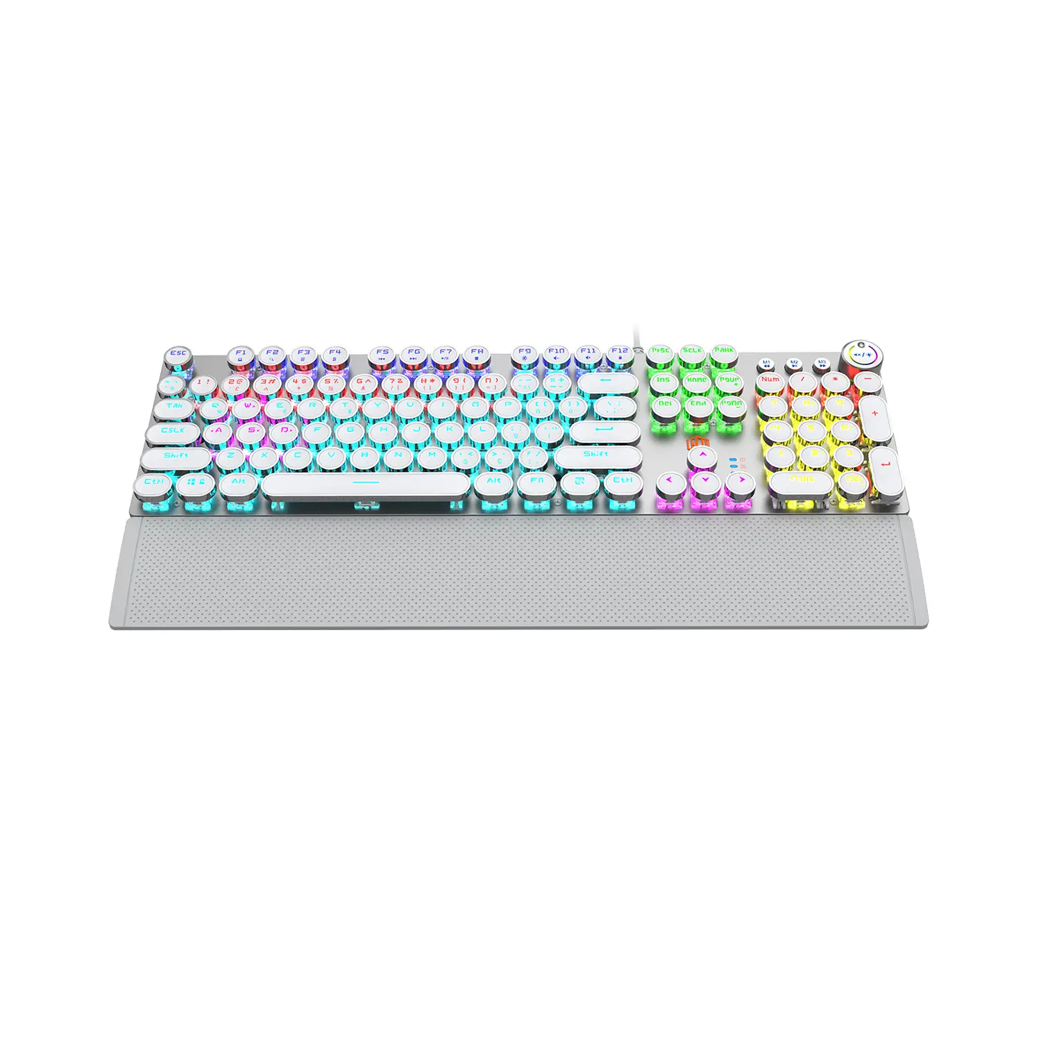 Lecoo KG1102 Kablolu Red Switch Makro Tuşlu RGB LED Aydınlatmalı Mekanik Gaming Türkçe Q Metalik Klavye - Image 7