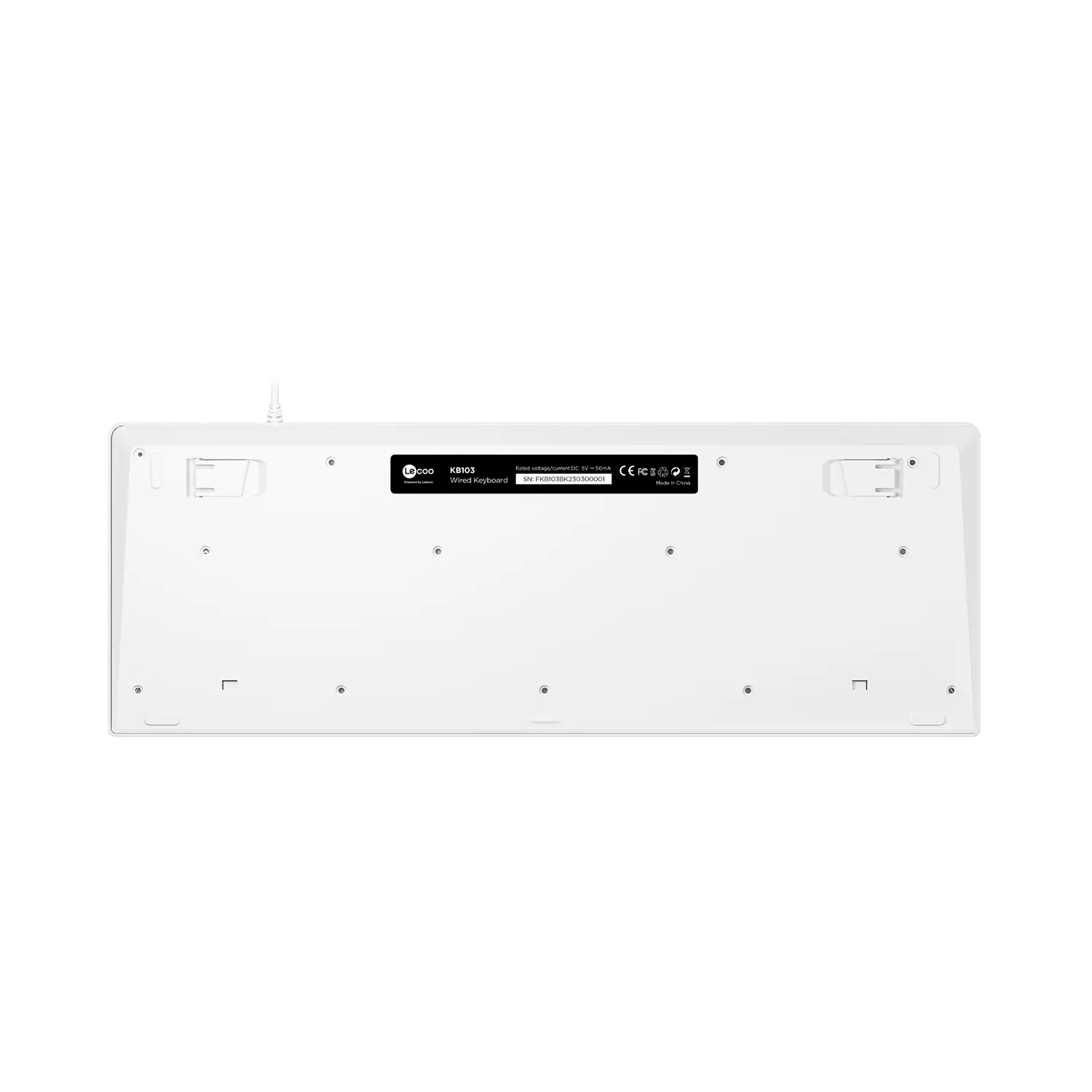 Lecoo KB103 USB Kablolu Türkçe Q Klavye Beyaz - Image 5