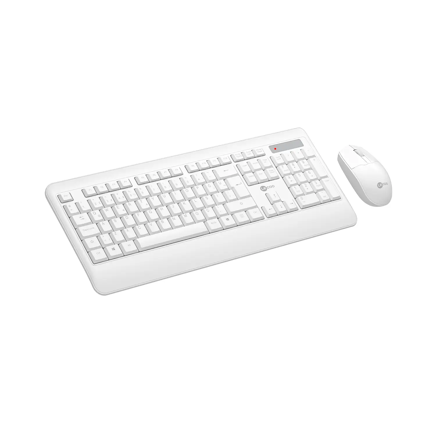 Lecoo KW202 Kablosuz Türkçe Q Klavye & Mouse Set Beyaz - Image 2