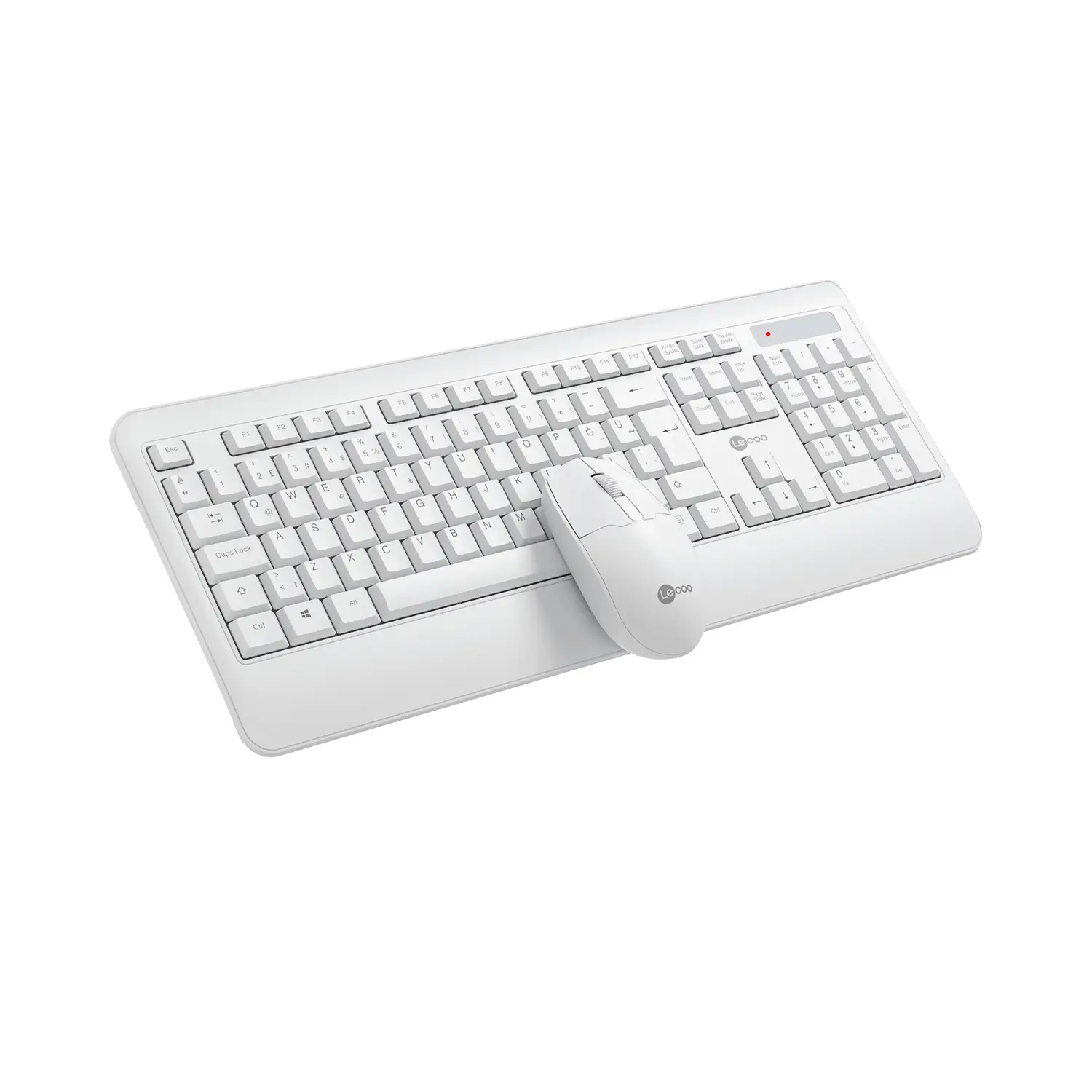 Lecoo KW202 Kablosuz Türkçe Q Klavye & Mouse Set Beyaz - Image 3