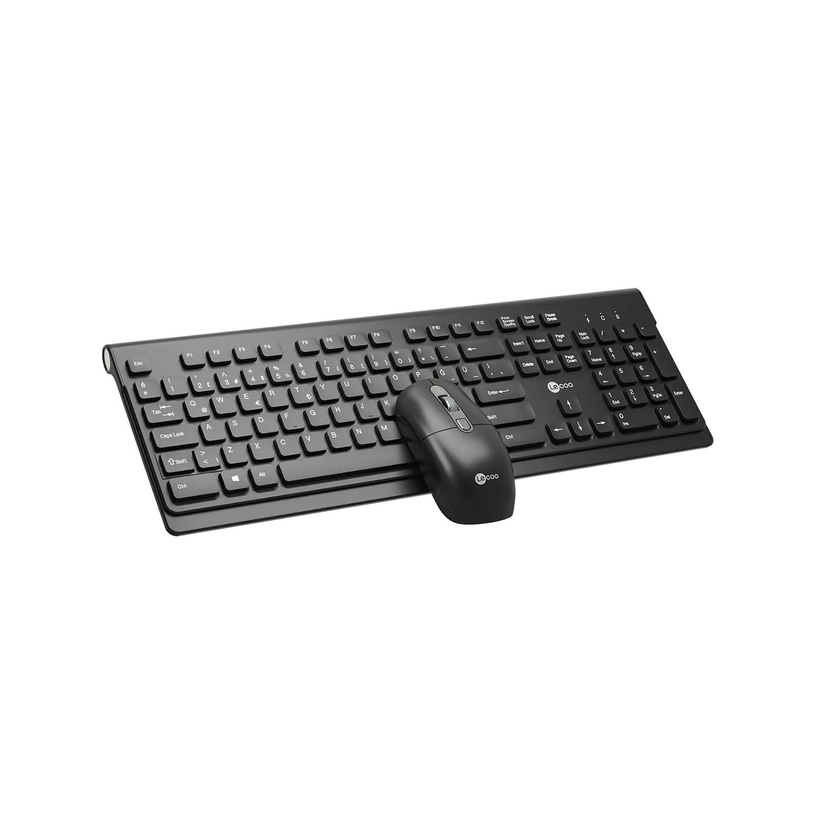 Lecoo KW203 Kablosuz Türkçe Q Klavye & Mouse Set Siyah - Image 2