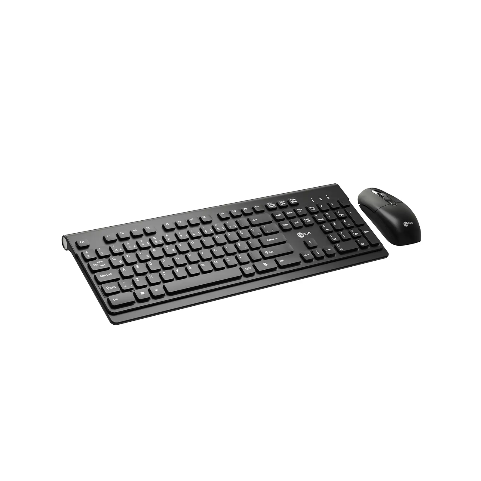 Lecoo KW203 Kablosuz Türkçe Q Klavye & Mouse Set Siyah - Image 3