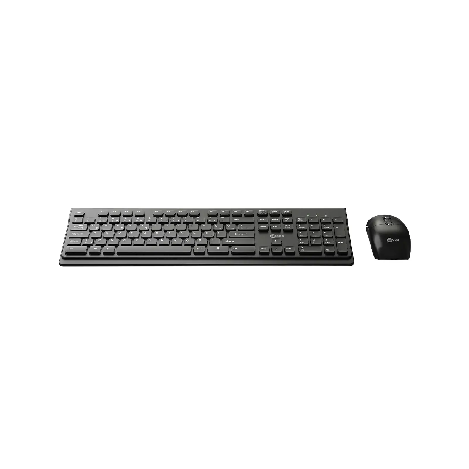 Lecoo KW203 Kablosuz Türkçe Q Klavye & Mouse Set Siyah - Image 5