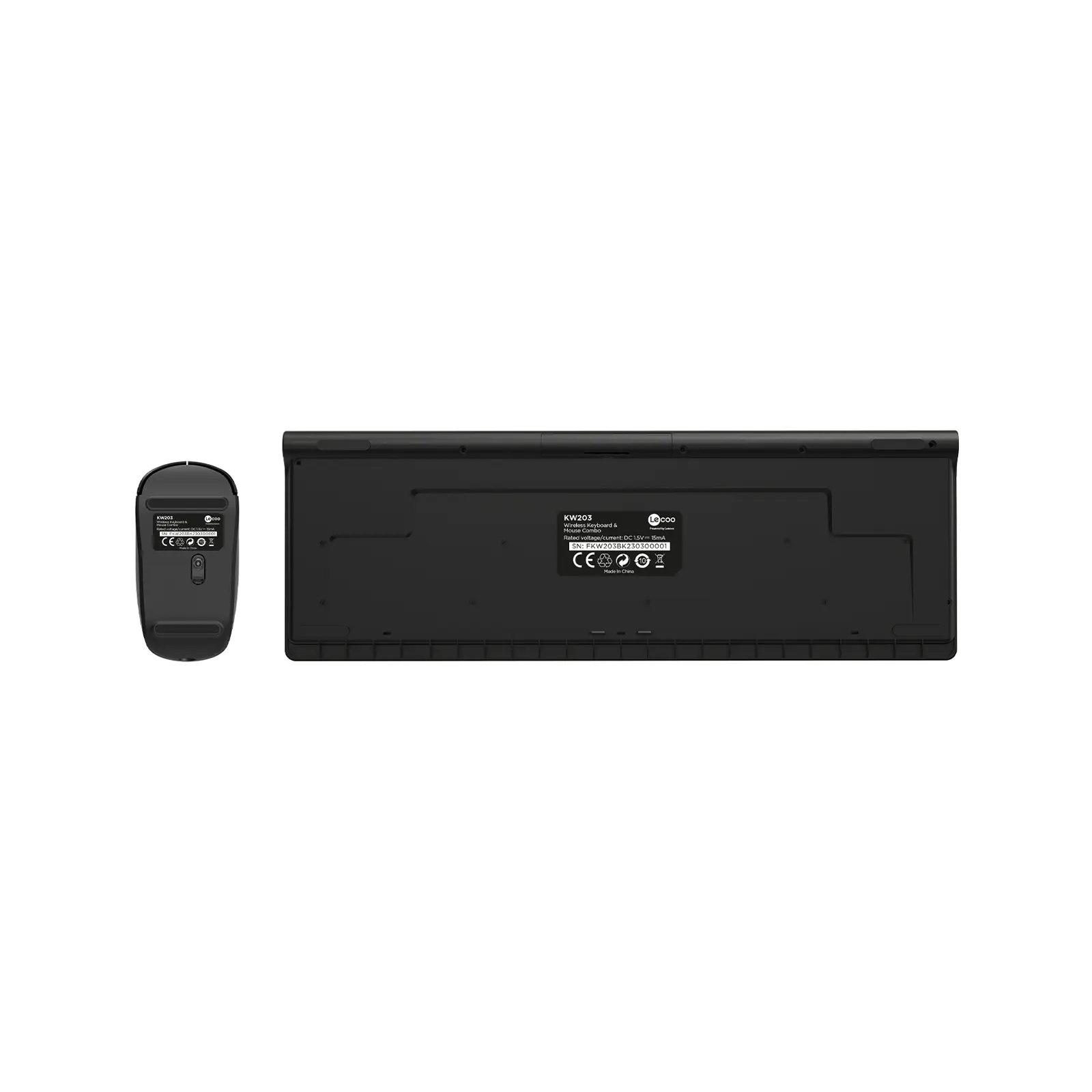 Lecoo KW203 Kablosuz Türkçe Q Klavye & Mouse Set Siyah - Image 9