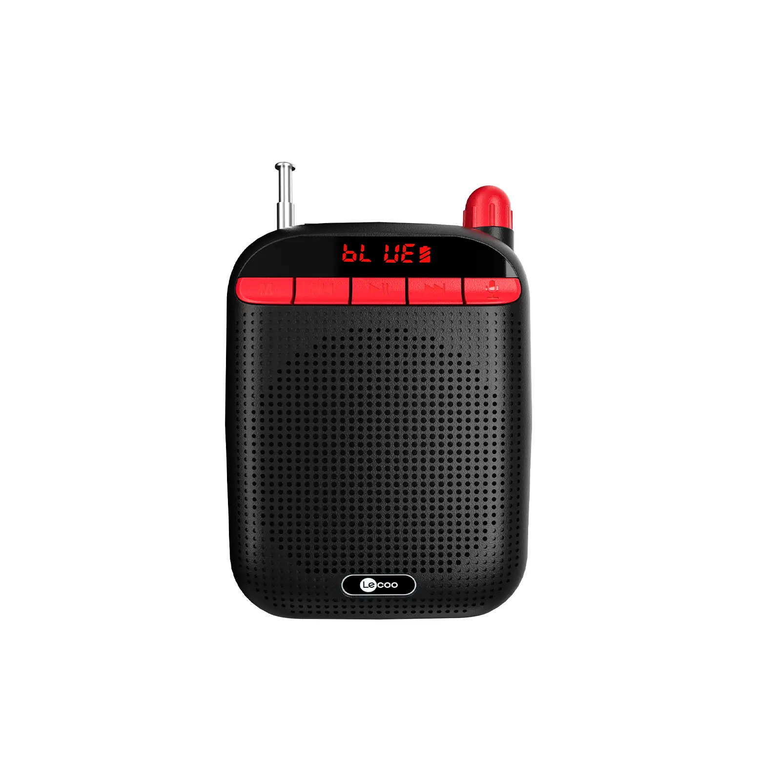 Lecoo MCS30 Kablosuz Bluetooth/USB/AUX/SD Kart Girişli Çift Mikrofonlu Ses Kaydetme Özellikli Taşınabilir Hoparlör Siyah