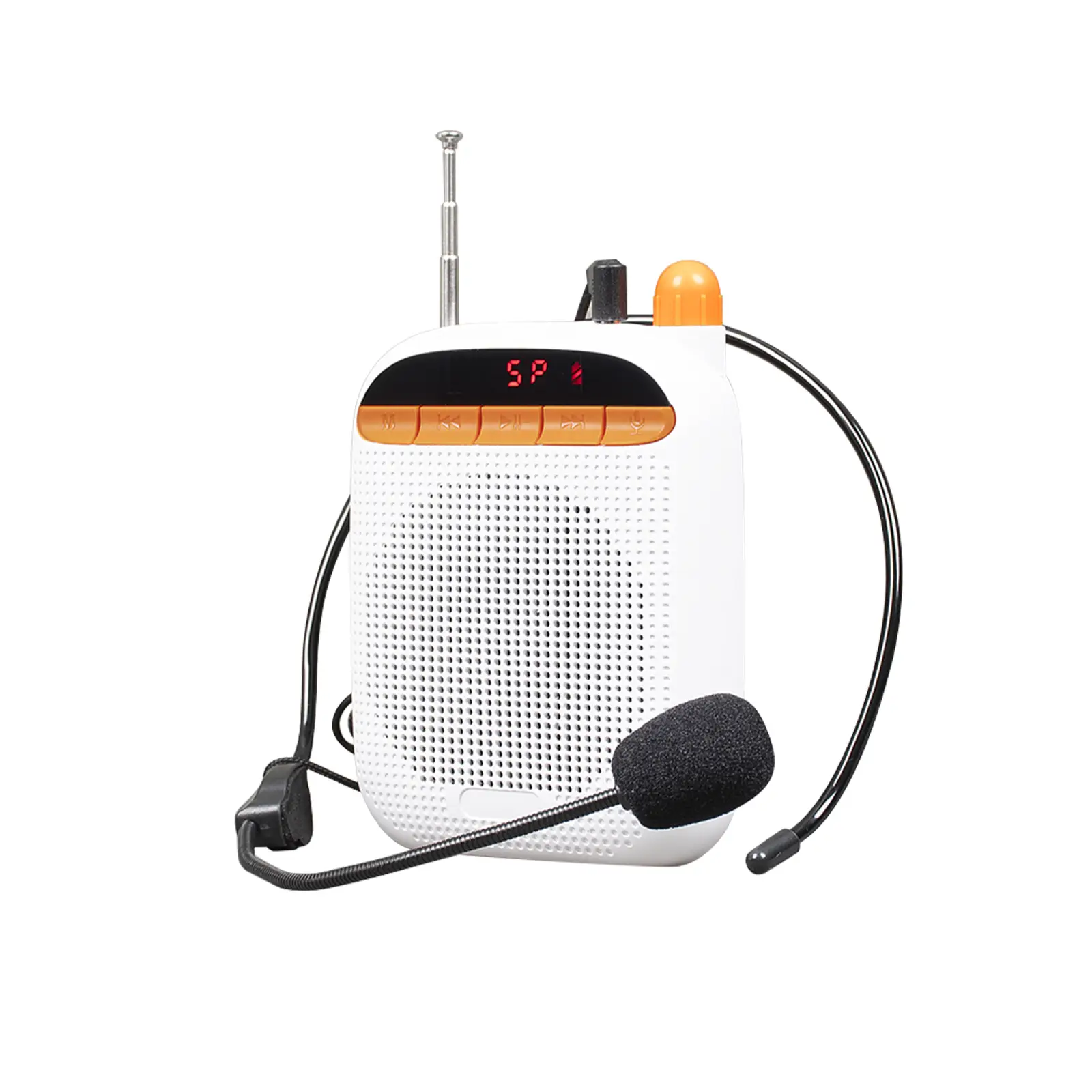 Lecoo MCS30 Kablosuz Bluetooth/USB/AUX/SD Kart Girişli Çift Mikrofonlu Ses Kaydetme Özellikli Taşınabilir Hoparlör Beyaz