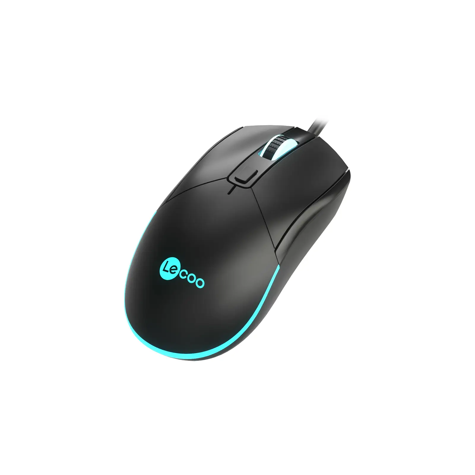 Lecoo MS120 USB Kablolu 2400DPI 4 Tuşlu RGB LED Aydınlatmalı Optik Gaming Optik Mouse Siyah - Image 3