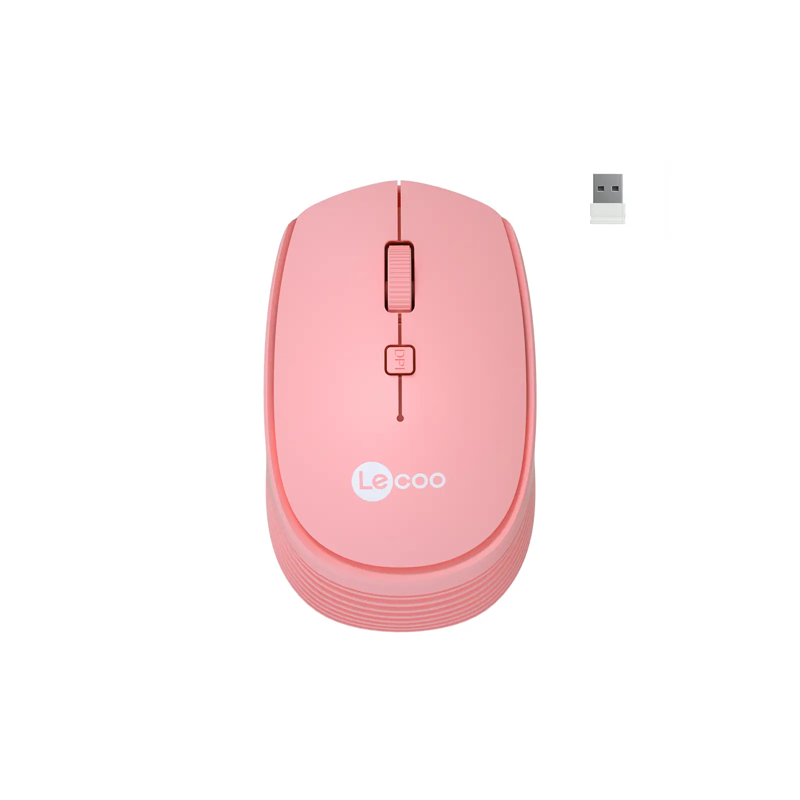 Lecoo WS202 Kablosuz 1600DPI 4 Tuşlu Optik Mouse Pembe