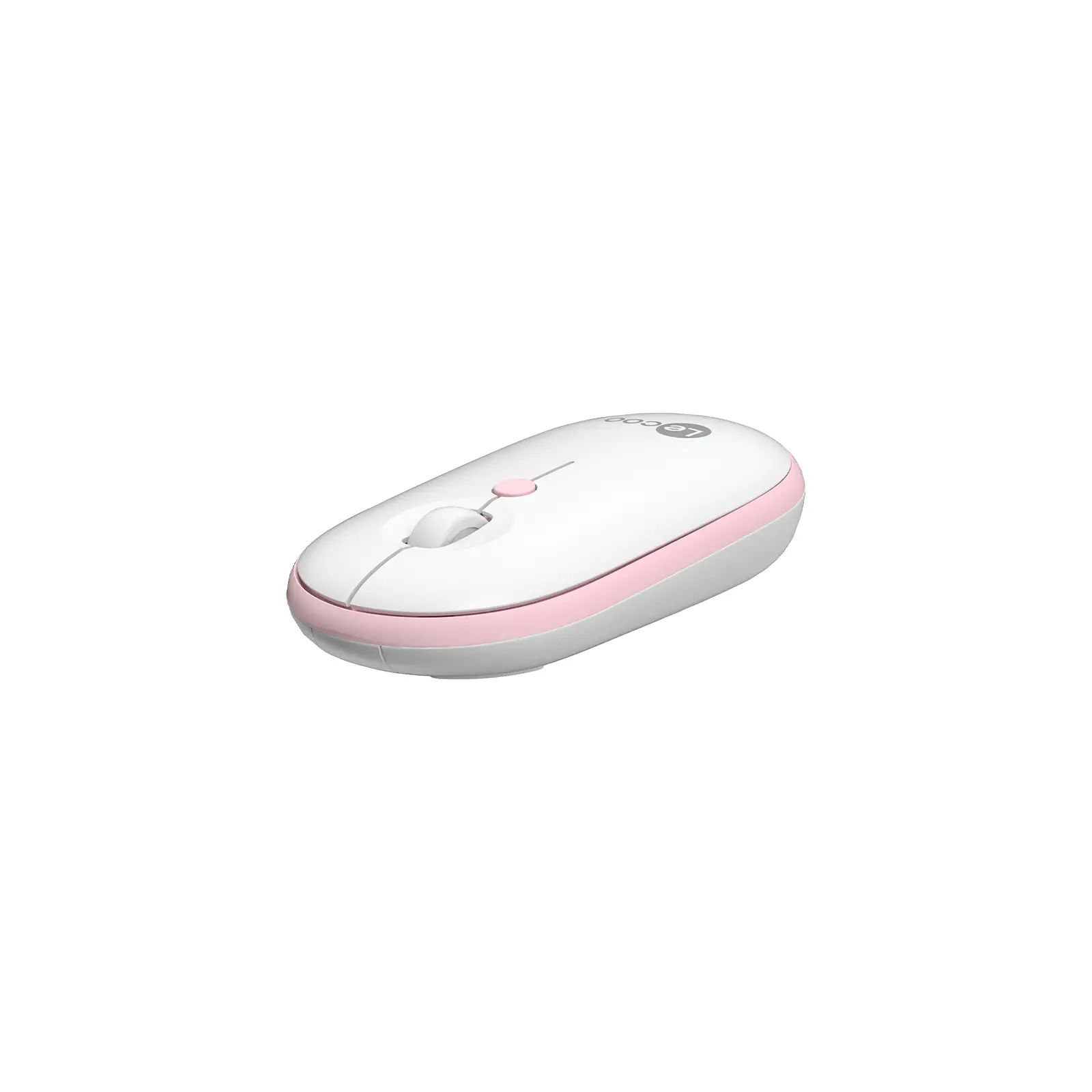 Lecoo WS212 Kablosuz 1600DPI 4 Tuşlu Optik Mouse Beyaz & Pembe - Image 2