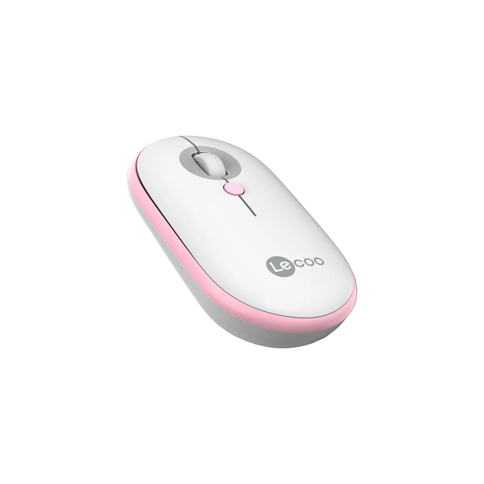 Lecoo WS212 Kablosuz 1600DPI 4 Tuşlu Optik Mouse Beyaz & Pembe - Image 4