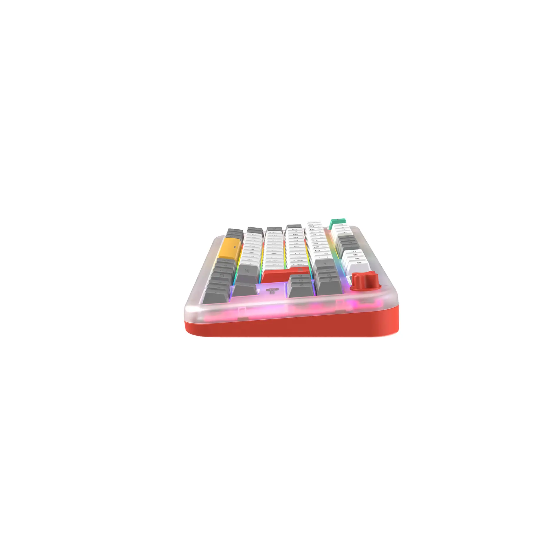 Lecoo GK302 Üç Modlu RGB Kablosuz 85 Tuşlu Türkçe Q Membran Oyuncu Klavyesi Beyaz Gri - Image 16